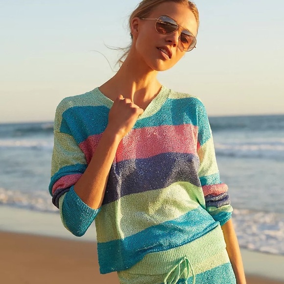 Beach Riot Sweaters - BEACH RIOT Beach Stripe Sweater In Mod Stripe